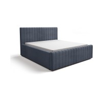 Bed met opbergruimte ELORIA 160x200 leigrijs met opklapbare lattenbodem