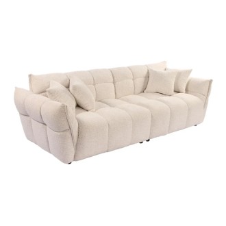 Canapé droit MOONI beige clair