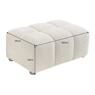 Pouf MOONI beige champagne dimensions