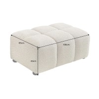 Pouf MOONI beige champagne dimensions
