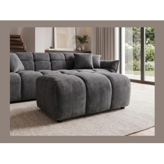 Pouf MOONI gris foncé vu de face