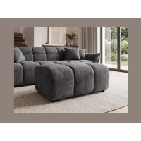 Pouf MOONI gris foncé vu de face
