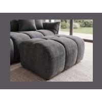 Pouf MOONI gris foncé vu rapprochée