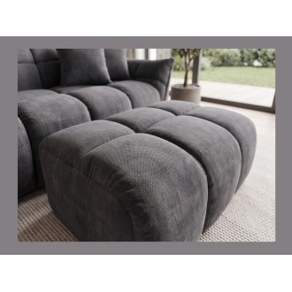 Pouf MOONI gris foncé vu de haut