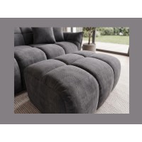 Pouf MOONI gris foncé vu de haut