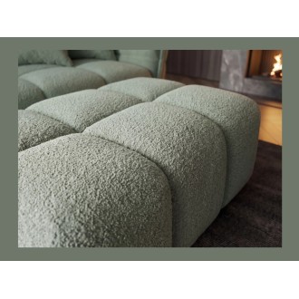 Pouf MOONI vert sauge vu de haut