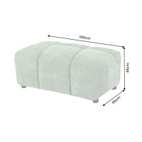Pouf MOONI vert sauge dimensions