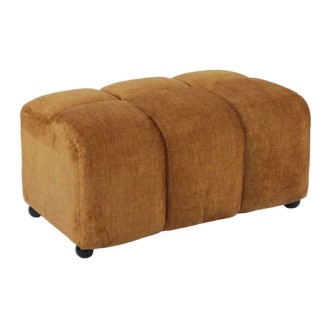 Pouf MOONI jaune moutarde