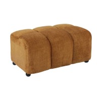 Pouf MOONI jaune moutarde