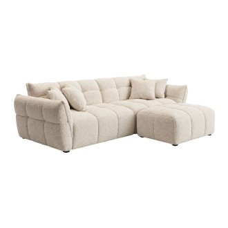 Canapé et pouf MOONI beige clair