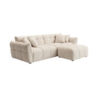 Canapé et pouf MOONI beige clair