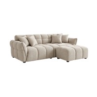 Canapé et pouf MOONI beige champagne