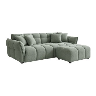 Canapé et pouf MOONI vert sauge