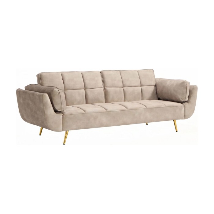 Canapé NEVISI 3 places beige champagne