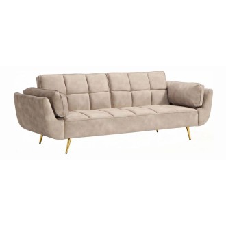 Canapé NEVISI 3 places beige champagne
