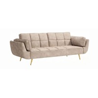 Canapé NEVISI 3 places beige champagne