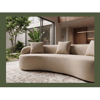 Canapé SOREN 3 places 230x110 cm - velours beige