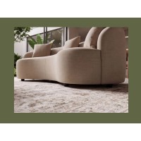 Canapé SOREN 3 places 230x110 cm - velours beige