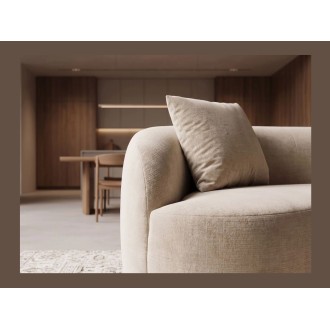 Canapé SOREN 3 places 230x110 cm - velours beige