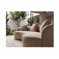 Canapé SOREN 3 places 230x110 cm - velours beige