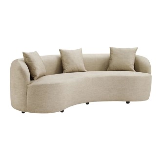 Canapé SOREN 3 places 230x110 cm - velours beige