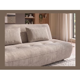Canapé KALMO 3 places beige vu de face