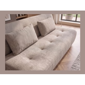 Canapé KALMO 3 places beige vu de haut