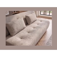 Canapé KALMO 3 places beige vu de haut