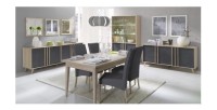 Buffet moyen modèle MALMO gris. Meuble design type SCANDINAVE. Effet ultra tendance pour votre salon.