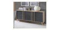 Buffet moyen modèle MALMO gris. Meuble design type SCANDINAVE. Effet ultra tendance pour votre salon.