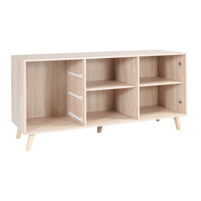 Buffet moyen modèle MALMO gris. Meuble design type SCANDINAVE. Effet ultra tendance pour votre salon.