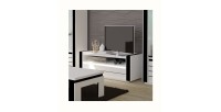 Ensemble pour votre salon LINA. Meuble tv hifi + vitrine petit modèle + LED. Meubles design haute brillance