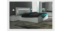 Ensemble PANAREA 180x200 cm : lit + sommier + chevets