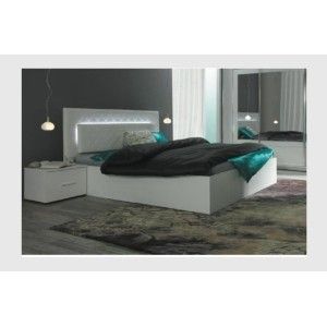 Ensemble PANAREA 180x200 cm : lit + sommier + chevets