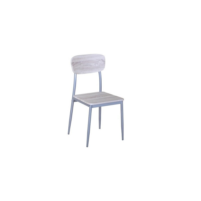 Chaise de cuisine contemporaine coloris chêne Sonoma TOULON (lot de 4)