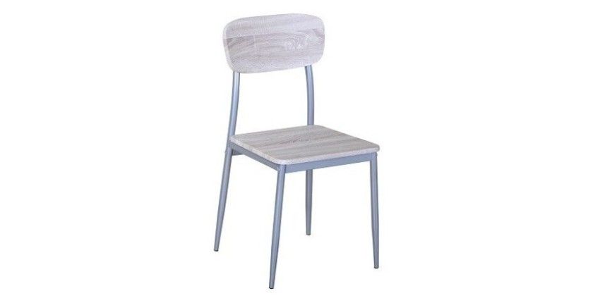 Chaise de cuisine contemporaine coloris chêne Sonoma TOULON (lot de 4)