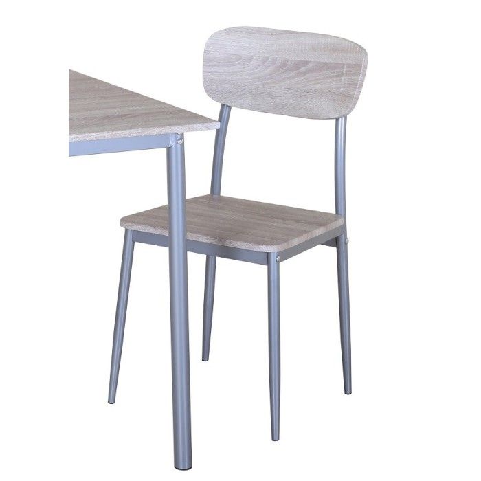 Chaise de cuisine contemporaine coloris chêne Sonoma TOULON (lot de 4)