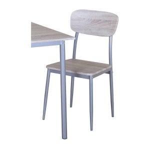 Chaise de cuisine contemporaine coloris chêne Sonoma TOULON (lot de 4)
