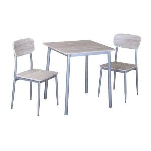 Chaise de cuisine contemporaine coloris chêne Sonoma TOULON (lot de 4)