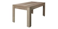 Ensemble ROMI pour salle à manger coloris chêne dab canyon. Buffet, vitrine, miroirs, table 180 cm