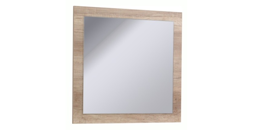Ensemble ROMI pour salle à manger coloris chêne dab canyon. Buffet, vitrine, miroirs, table 180 cm