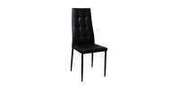 Chaises GEORGES coloris noir pour votre salle à manger ou votre cuisine. (lot de 4)