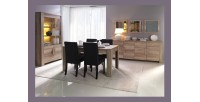 Grand buffet FARRA vu avec la table, la vitrine et les miroirs de la collection