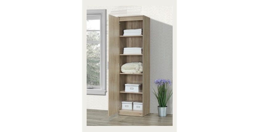 Armoire de rangement BURSA, idéal pour votre entrée, votre buanderie ou encore votre salle de bain.