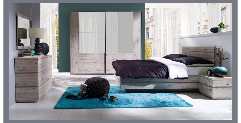 Lot de 2 chevets RICCARDO pour chambre à coucher