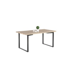 Table DAVID avec plateau en MDF et pieds en acier noir. Design type industriel pour votre intérieur