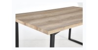 Table DAVID avec plateau en MDF et pieds en acier noir. Design type industriel pour votre intérieur