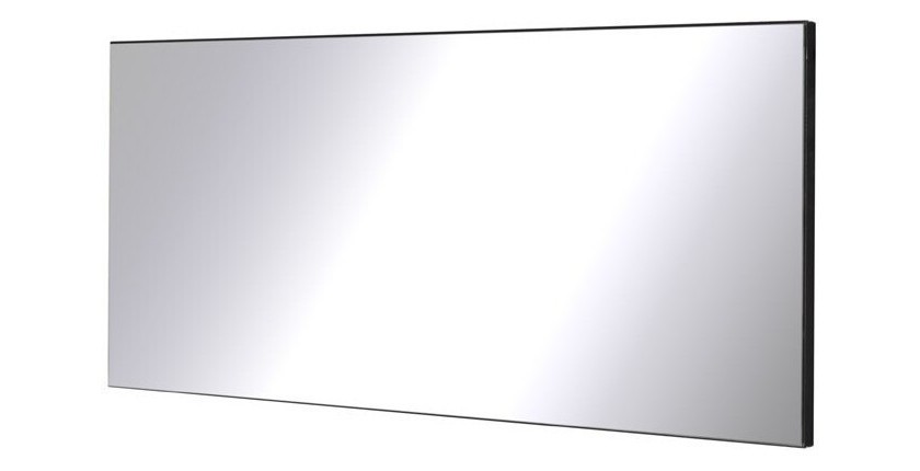Buffet, bahut, enfilade 3 portes et 3 tiroirs FABIO + Miroir. Coloris blanc brillant. Meuble pour salon salle à manger