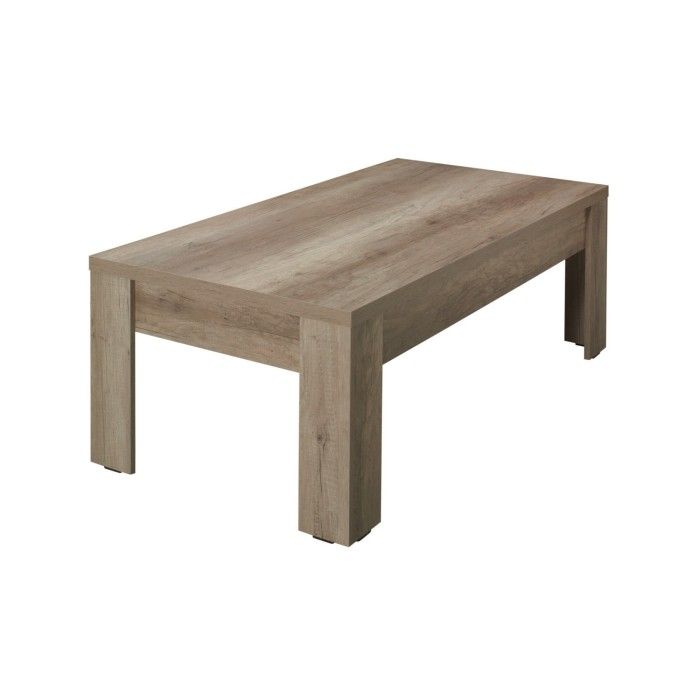 Ensemble ROMI pour salon coloris chêne dab canyon. Vitrine, meuble tv, table basse.