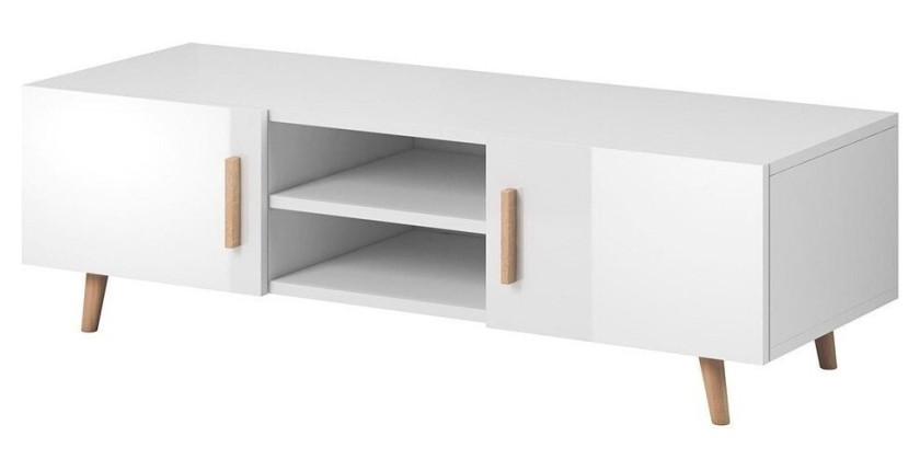 Ensemble EDEN pour votre salon. Meuble TV + table basse + commode. Coloris blanc.